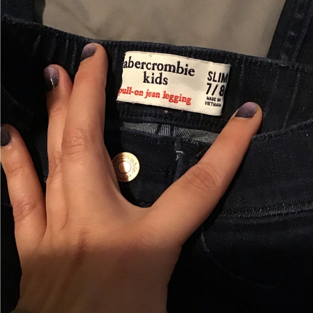 Abercrombie Kids Girls Jeans Size 7/8 Slim Pull-On Jean Legging